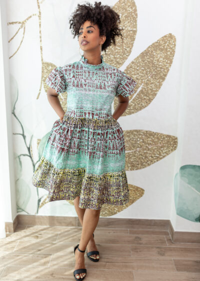 Almaz Smart  Mandarin collar Dress